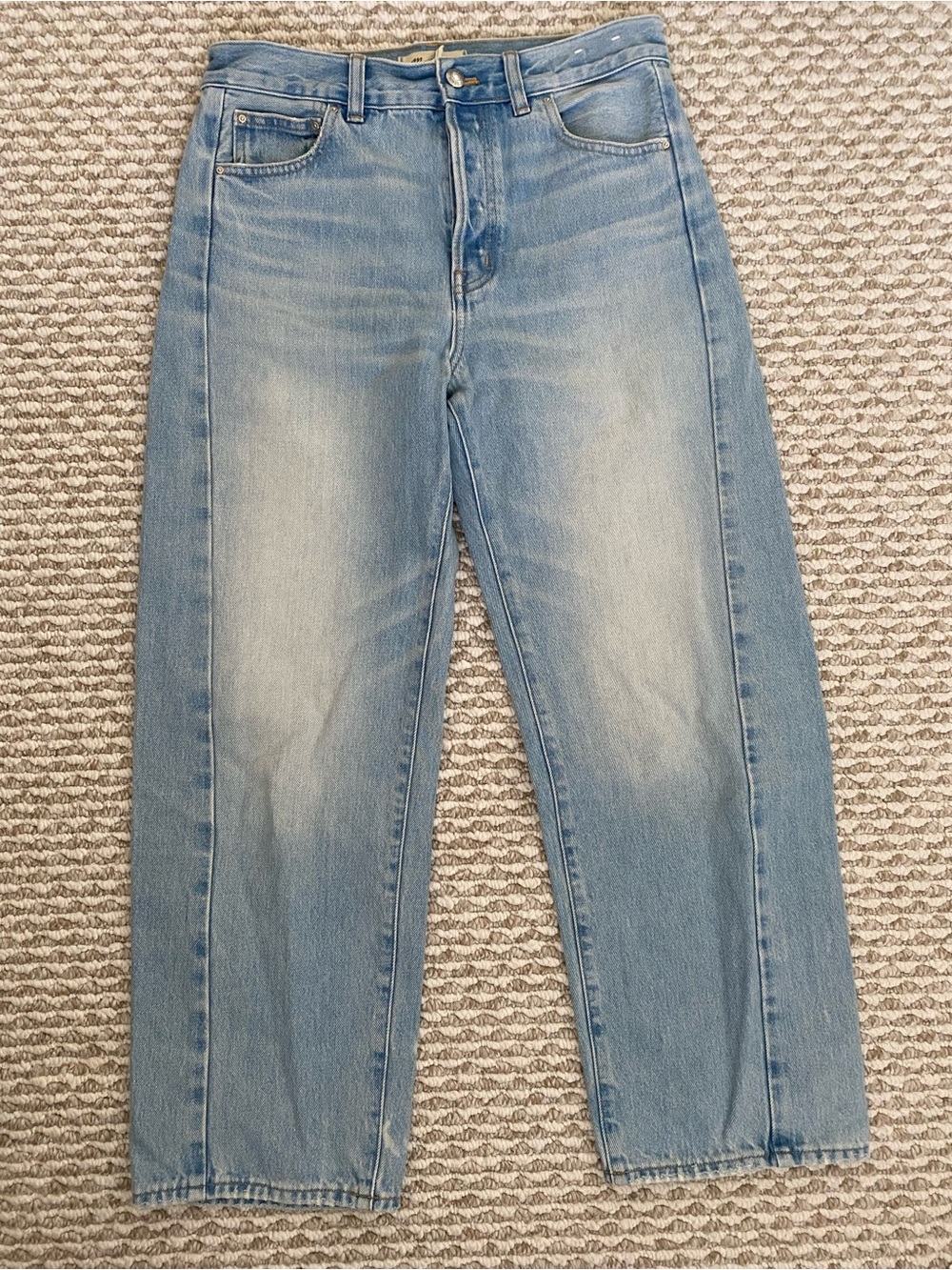Madewell Pieced Barrel-Leg Jeans